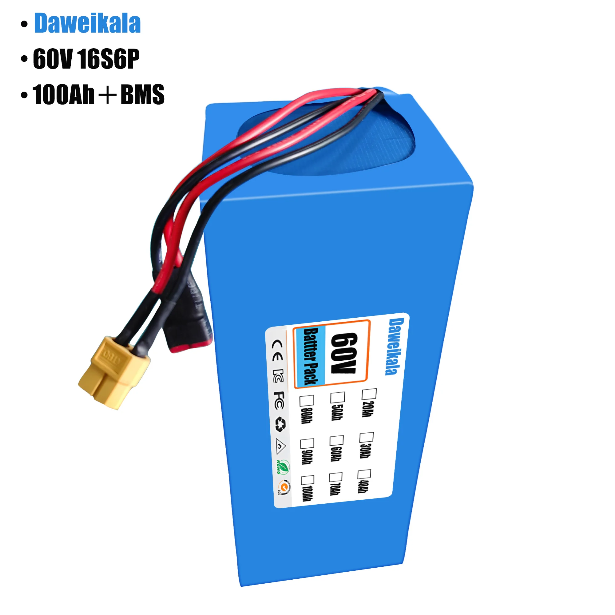 Batería para bicicleta eléctri - 60V 50Ah Electric Scooter Battery reseña y precio