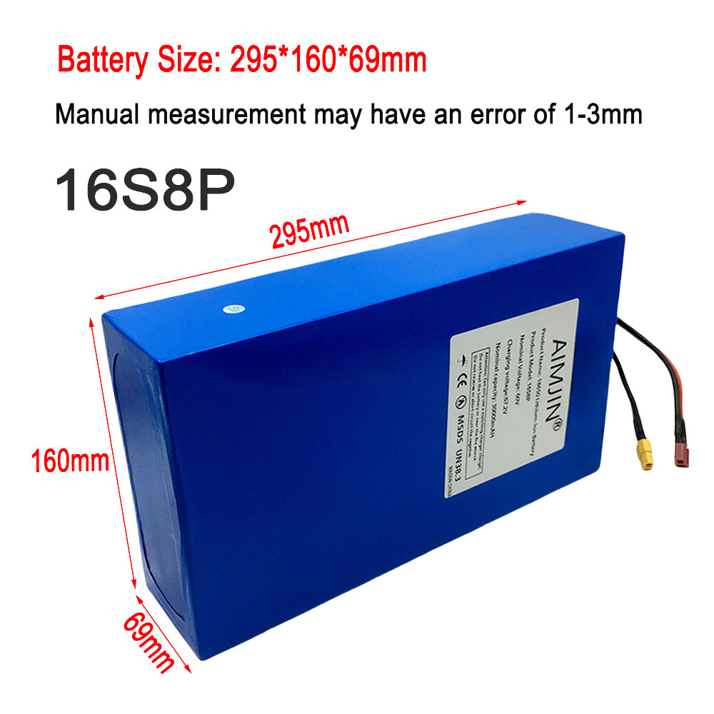 Batería de Litio 16S8p 1000-30 - 60V 50Ah Electric Scooter Battery reseña y precio