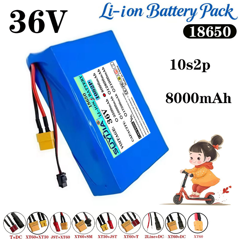 Batería de litio 36V 8Ah 10S2P - 60V 50Ah Electric Scooter Battery reseña y precio
