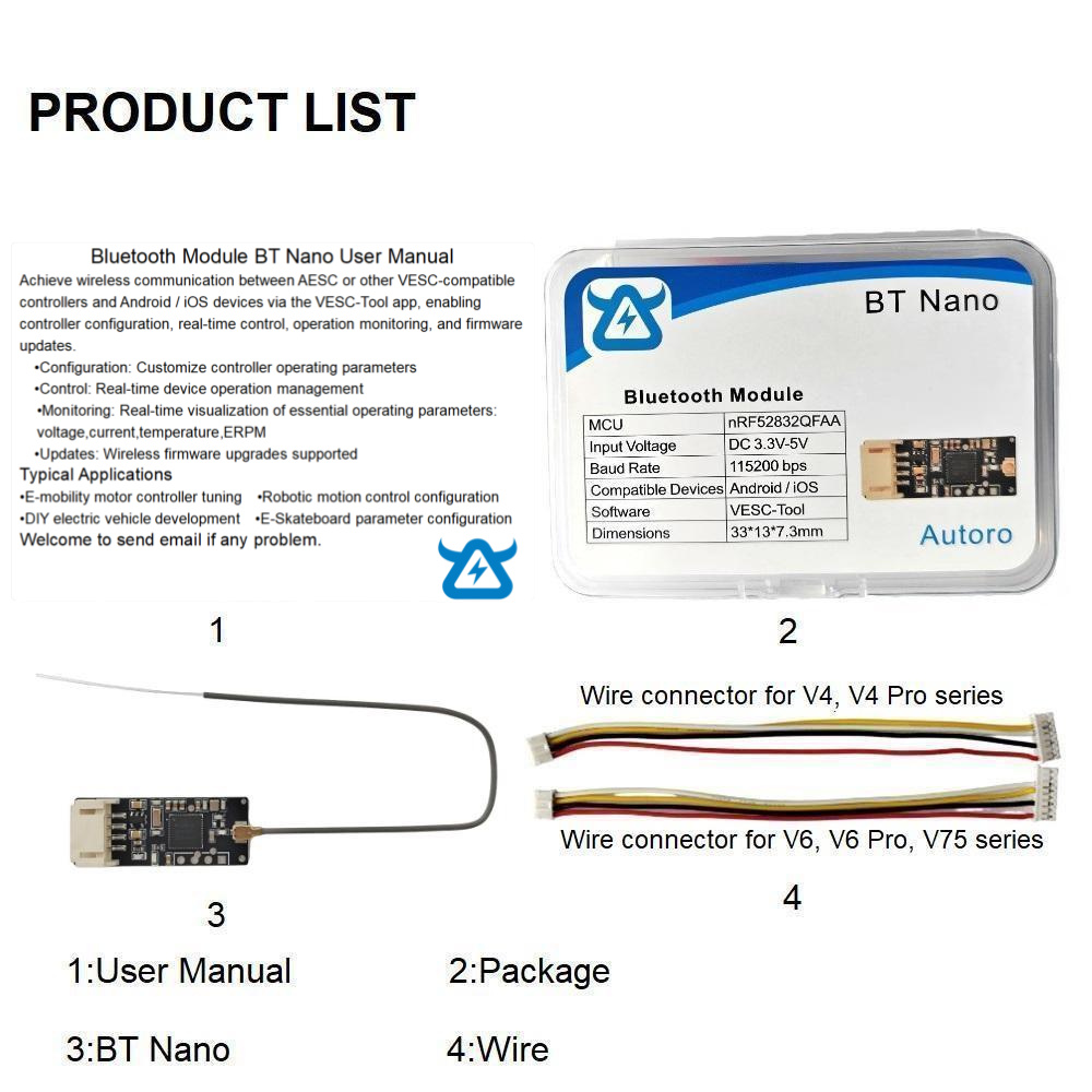 Adaptador de Módulo Bluetooth  - Vesc 75300 Controller reseña y precio