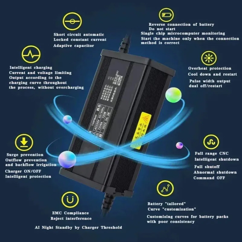 Cargador de batería inteligent - 84V 20A Smart Charger reseña y precio