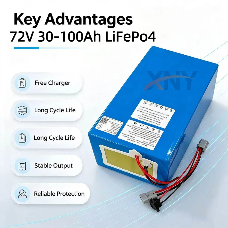 Batería XNY de Litio LiFePO4 7 - 72V 40Ah Lifepo4 Battery Pack reseña y precio